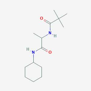 molecular formula C14H26N2O2 B14904281 n-(1-(Cyclohexylamino)-1-oxopropan-2-yl)pivalamide 