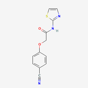 molecular formula C12H9N3O2S B14904283 2-(4-Cyanophenoxy)-N-(thiazol-2-yl)acetamide 