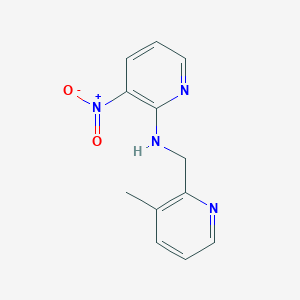 molecular formula C12H12N4O2 B14904305 n-((3-Methylpyridin-2-yl)methyl)-3-nitropyridin-2-amine 