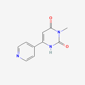 molecular formula C10H9N3O2 B1490431 3-Methyl-6-(pyridin-4-yl)-1,2,3,4-tetrahydropyrimidine-2,4-dione CAS No. 2097997-82-3