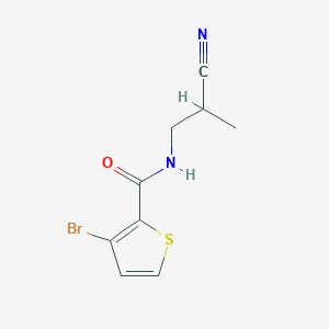 molecular formula C9H9BrN2OS B14904342 3-bromo-N-(2-cyanopropyl)thiophene-2-carboxamide 