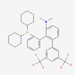 3-[3,5-bis(trifluoromethyl)phenyl]-2-(2-dicyclohexylphosphanylphenyl)-N,N-dimethylaniline