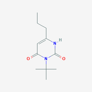 molecular formula C11H18N2O2 B1490439 3-Tert-butyl-6-propyl-1,2,3,4-tetrahydropyrimidine-2,4-dione CAS No. 2097998-07-5
