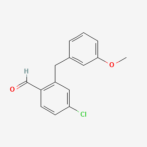 4-Chloro-2-(3-methoxybenzyl)benzaldehyde