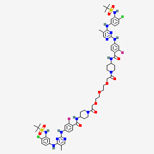 molecular formula C62H76Cl2F2N14O11S2 B14904412 Gxh-II-052 