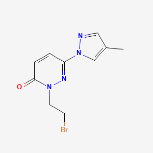 2-(2-bromoethyl)-6-(4-methyl-1H-pyrazol-1-yl)-2,3-dihydropyridazin-3-one