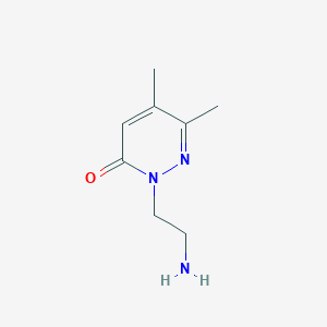 2-(2-Aminoethyl)-5,6-dimethyl-2,3-dihydropyridazin-3-one