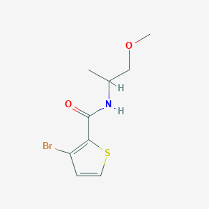 molecular formula C9H12BrNO2S B14904441 3-bromo-N-(1-methoxypropan-2-yl)thiophene-2-carboxamide 