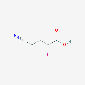 molecular formula C5H6FNO2 B1490445 4-Cyano-2-fluorobutanoic acid CAS No. 2091803-63-1