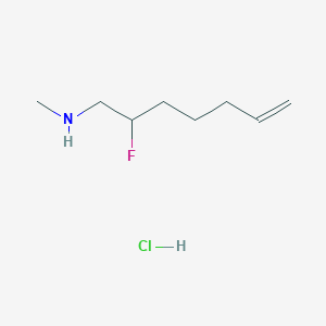 (2-Fluorohept-6-en-1-yl)(methyl)amine hydrochloride