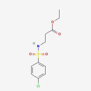 molecular formula C11H14ClNO4S B14904472 Ethyl 3-((4-chlorophenyl)sulfonamido)propanoate 