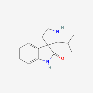 molecular formula C14H18N2O B14904490 2'-Isopropylspiro[indoline-3,3'-pyrrolidin]-2-one 