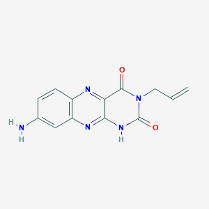 molecular formula C13H11N5O2 B14904505 3-allyl-8-aminobenzo[g]pteridine-2,4(1H,3H)-dione 