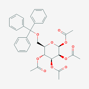 (2S,3S,4S,5R,6R)-6-((trityloxy)methyl)tetrahydro-2H-pyran-2,3,4,5-tetrayl tetraacetate