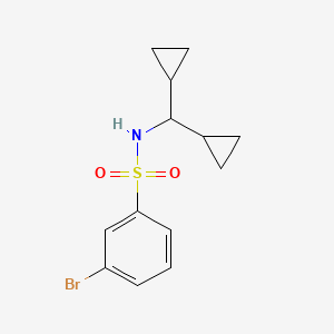 3-bromo-N-(dicyclopropylmethyl)benzenesulfonamide