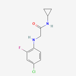 2-((4-Chloro-2-fluorophenyl)amino)-N-cyclopropylacetamide