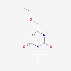 3-Tert-butyl-6-(ethoxymethyl)-1,2,3,4-tetrahydropyrimidine-2,4-dione