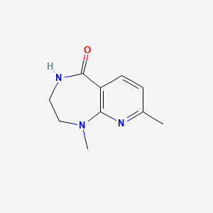 molecular formula C10H13N3O B14904599 1,8-Dimethyl-3,4-dihydro-1H-pyrido[2,3-e][1,4]diazepin-5(2H)-one 