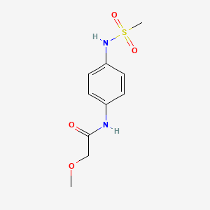 molecular formula C10H14N2O4S B14904615 2-Methoxy-N-(4-(methylsulfonamido)phenyl)acetamide 