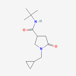 n-(Tert-butyl)-1-(cyclopropylmethyl)-5-oxopyrrolidine-3-carboxamide