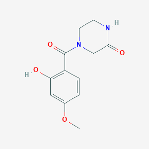 4-(2-Hydroxy-4-methoxybenzoyl)piperazin-2-one