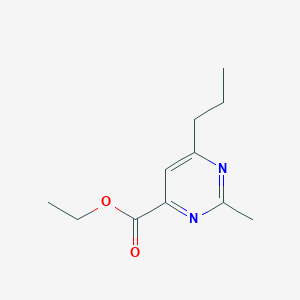molecular formula C11H16N2O2 B1490466 Ethyl 2-methyl-6-propylpyrimidine-4-carboxylate CAS No. 2098138-41-9