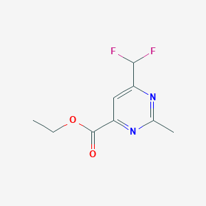Ethyl 6-(difluoromethyl)-2-methylpyrimidine-4-carboxylate