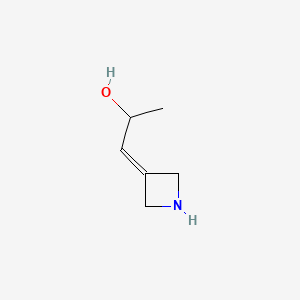 molecular formula C6H11NO B14904693 1-(Azetidin-3-ylidene)propan-2-ol 