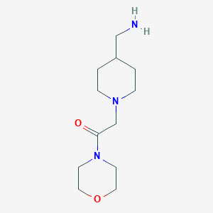 2-[4-(Aminomethyl)piperidin-1-yl]-1-(morpholin-4-yl)ethan-1-one