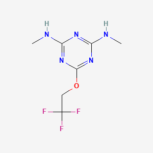 N,N'-dimethyl-6-(2,2,2-trifluoroethoxy)-1,3,5-triazine-2,4-diamine