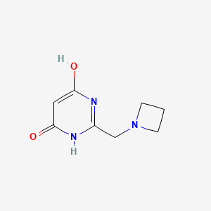 molecular formula C8H11N3O2 B14904766 2-(Azetidin-1-ylmethyl)-6-hydroxypyrimidin-4(3H)-one 