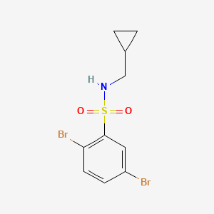 2,5-dibromo-N-(cyclopropylmethyl)benzenesulfonamide