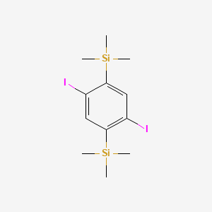 Silane, (2,5-diiodo-1,4-phenylene)bis[trimethyl-