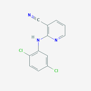 molecular formula C12H7Cl2N3 B1490484 2-((2,5-二氯苯基)氨基)烟腈 CAS No. 1019357-51-7