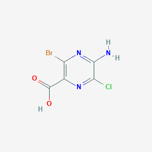 5-Amino-3-bromo-6-chloropyrazine-2-carboxylic acid