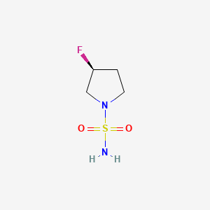 molecular formula C4H9FN2O2S B14904878 (S)-3-Fluoropyrrolidine-1-sulfonamide 