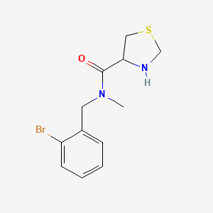 n-(2-Bromobenzyl)-N-methylthiazolidine-4-carboxamide