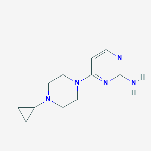 molecular formula C12H19N5 B14904889 4-(4-Cyclopropylpiperazin-1-yl)-6-methylpyrimidin-2-amine 