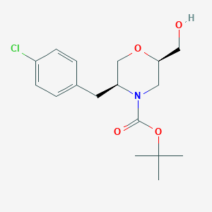 tert-Butyl (2R,5S)-5-(4-chlorobenzyl)-2-(hydroxymethyl)morpholine-4-carboxylate