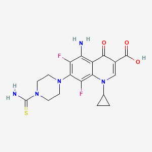 5-Amino-7-(4-carbamothioylpiperazin-1-yl)-1-cyclopropyl-6,8-difluoro-4-oxo-1,4-dihydroquinoline-3-carboxylic acid