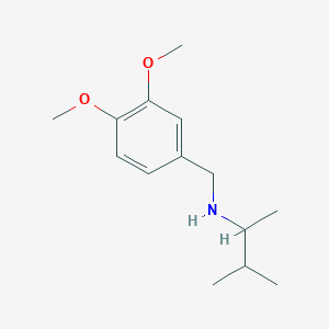 molecular formula C14H23NO2 B1490492 [(3,4-Dimethoxyphenyl)methyl](3-methylbutan-2-yl)amine CAS No. 1038279-13-8