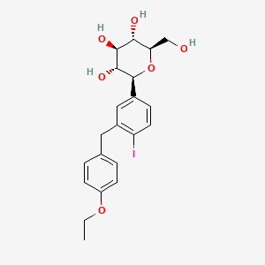 (2S,3R,4R,5S,6R)-2-(3-(4-Ethoxybenzyl)-4-iodophenyl)-6-(hydroxymethyl)tetrahydro-2H-pyran-3,4,5-triol