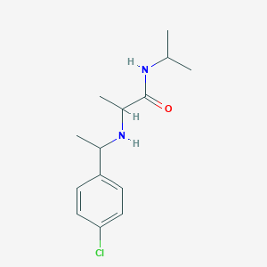 2-((1-(4-Chlorophenyl)ethyl)amino)-N-isopropylpropanamide