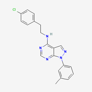 N-[2-(4-chlorophenyl)ethyl]-1-(3-methylphenyl)-1H-pyrazolo[3,4-d]pyrimidin-4-amine