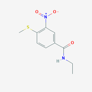 molecular formula C10H12N2O3S B14904982 N-ethyl-4-(methylsulfanyl)-3-nitrobenzamide 