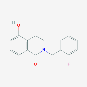 molecular formula C16H14FNO2 B1490501 2-(2-fluorobenzyl)-5-hydroxy-3,4-dihydroisoquinolin-1(2H)-one CAS No. 1105193-97-2