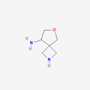 molecular formula C6H12N2O B14905027 6-Oxa-2-azaspiro[3.4]octan-8-amine 