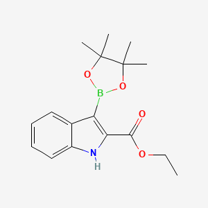 ethyl 3-(4,4,5,5-tetramethyl-1,3,2-dioxaborolan-2-yl)-1H-indole-2-carboxylate