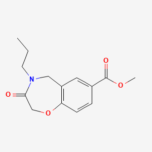 Methyl 3-oxo-4-propyl-2,3,4,5-tetrahydrobenzo[f][1,4]oxazepine-7-carboxylate