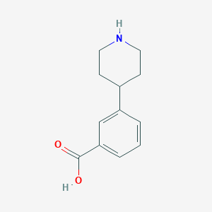 molecular formula C12H15NO2 B1490505 3-(Piperidin-4-yl)benzoic acid CAS No. 766508-67-2